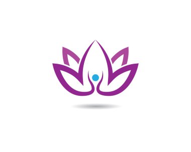 Güzellik çiçekleri logo şablon vektör simgesi