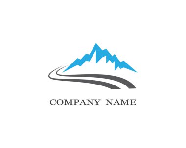 Dağ Logosu şablon vektör illüstrasyon tasarımı