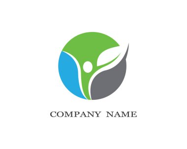 Sağlıklı Yaşam Logosu vektör ikonu çizimi tasarımı