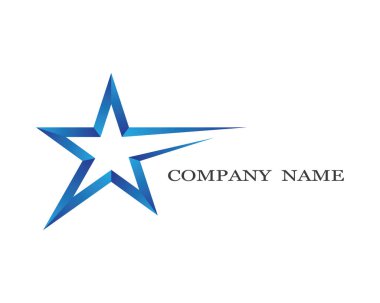Yıldız Logosu Şablonu vektör illüstrasyon tasarımı