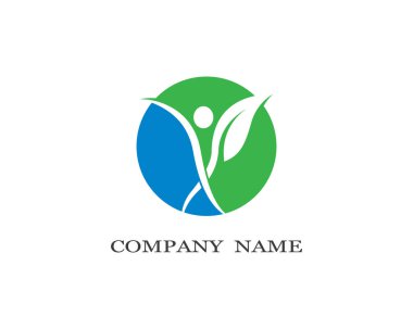 Sağlıklı Yaşam Logosu vektör ikonu çizimi tasarımı