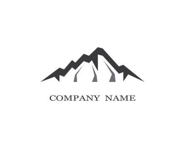 Dağ Logosu şablon vektör illüstrasyon tasarımı