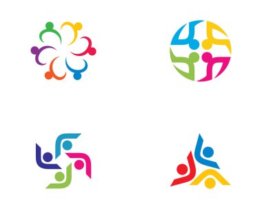 Evlat edinme ve toplumsal bakım logosu vektör resmetme tasarımı