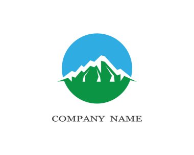 Dağ Logosu şablon vektör illüstrasyon tasarımı
