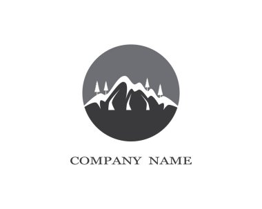 Dağ Logosu şablon vektör illüstrasyon tasarımı