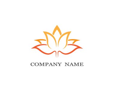 Güzellik çiçekleri logo şablon vektör simgesi