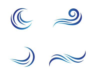 Su Dalgası logo vektör illüstrasyon tasarımı