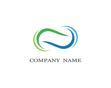 Sonsuz logo şablonu vektör resimleme tasarımı