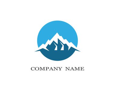 Dağ Logosu şablon vektör illüstrasyon tasarımı