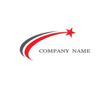 Yıldız Logosu Şablonu vektör illüstrasyon tasarımı