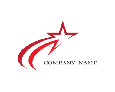 Yıldız Logosu Şablonu vektör illüstrasyon tasarımı