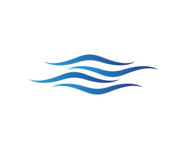 Su Dalgası logo vektör illüstrasyon tasarımı