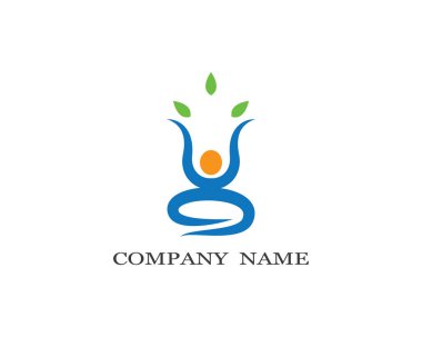 Sağlıklı Yaşam Logosu vektör ikonu çizimi tasarımı