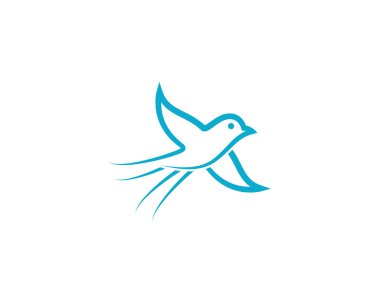 Dove Logo Şablonu vektör resimleme tasarımı
