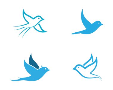 Dove Logo Şablonu vektör resimleme tasarımı