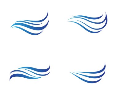 Su Dalgası logo vektör illüstrasyon tasarımı