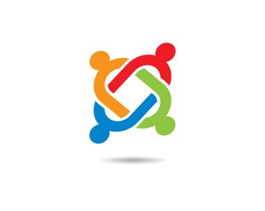 Evlat edinme ve toplumsal bakım logosu vektör resmetme tasarımı