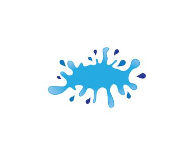 Su Sıçratma logo vektör resimleme tasarımı