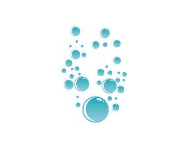 Kabarcıklar su arkaplan vektör çizimi tasarımı