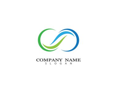 Sonsuz logo şablonu vektör resimleme tasarımı
