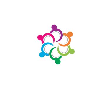 Evlat edinme ve toplumsal bakım logosu vektör resmetme tasarımı