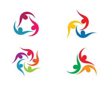 Evlat edinme ve toplumsal bakım logosu vektör resmetme tasarımı