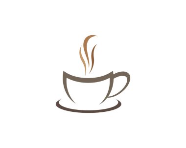Kahve fincanı sembolü vektör illüstrasyon tasarımı