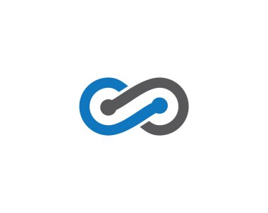 Sonsuz logo şablonu vektör resimleme tasarımı