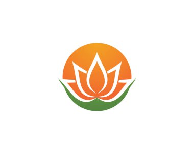 Güzellik çiçekleri logo şablon vektör simgesi