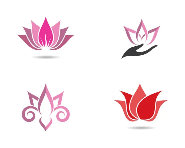 Ομορφιά Λουλούδια Λογότυπο Πρότυπο Διάνυσμα Εικονίδιο — Διανυσματικό Αρχείο