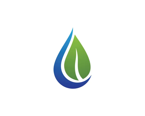 Plantilla Logotipo Gota Agua Icono Vectores Diseño Ilustración — Archivo Imágenes Vectoriales