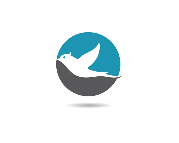 Diseño Ilustración Icono Vector Plantilla Logotipo Dove — Archivo Imágenes Vectoriales