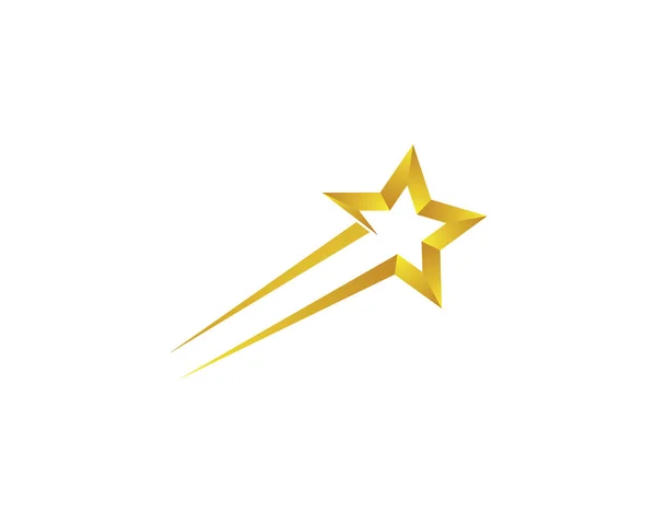 Desain Ilustrasi Ikon Vektor Templat Star Logo - Stok Vektor