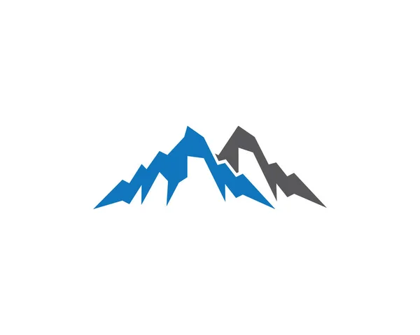 Mountain Logo Template Vector Pictogram Illustratie Ontwerp — Stockvector