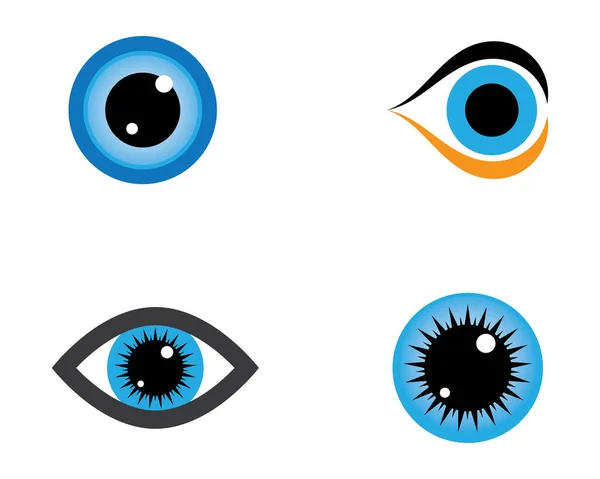 Identidad Marca Diseño Del Logotipo Del Vector Cuidado Ocular Corporativo — Archivo Imágenes Vectoriales