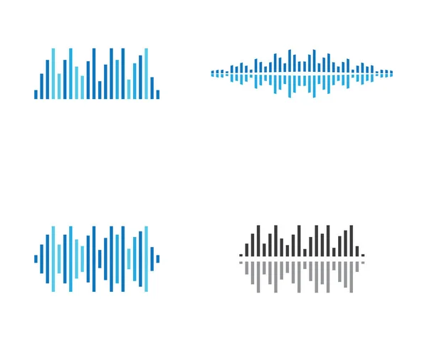 声波标识模板矢量图标说明 — 图库矢量图片