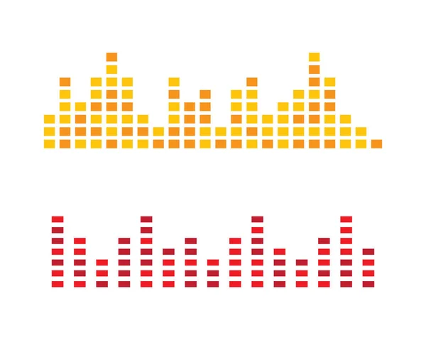 Sound Wave Logo Template Vector Icon Illustration — Stock Vector