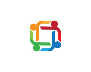 Evlat edinme ve toplumsal bakım logosu vektör resmetme tasarımı