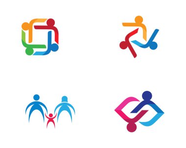 Evlat edinme ve toplumsal bakım logosu vektör resmetme tasarımı