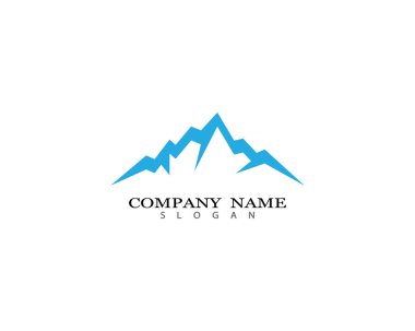 Dağ Logosu şablon vektör illüstrasyon tasarımı