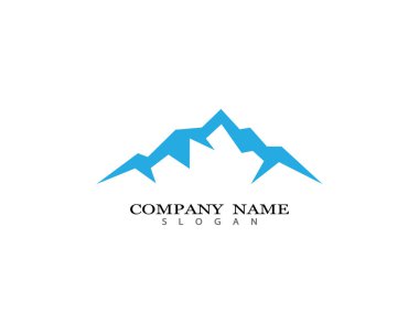 Dağ Logosu şablon vektör illüstrasyon tasarımı