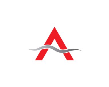 Bir harf logo vektör illüstrasyon tasarımı