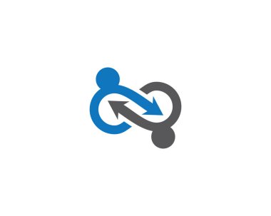 Sonsuz logo şablonu vektör resimleme tasarımı