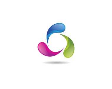 Soyut logo şablon vektör resimleme tasarımı