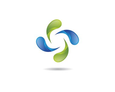 Soyut logo şablon vektör resimleme tasarımı