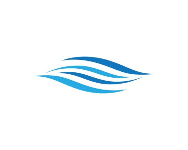 Su Dalgası logo vektör illüstrasyon tasarımı