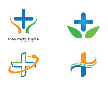 Tıbbi Logo şablon vektör illüstrasyon tasarımı