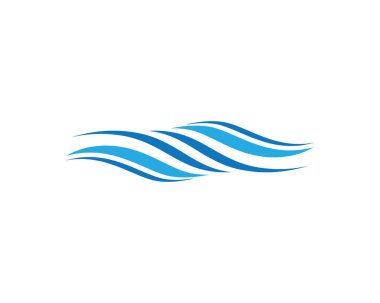 Su Dalgası logo vektör illüstrasyon tasarımı