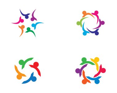 Evlat edinme ve toplumsal bakım logosu vektör resmetme tasarımı