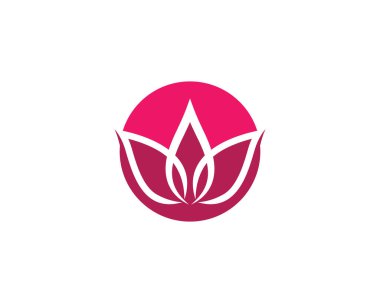 Güzellik çiçekleri logo şablon vektör simgesi